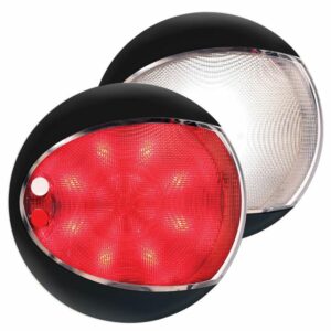 Image 1: Hella Marine EuroLED 130 Touch - White/Red - Black Shroud