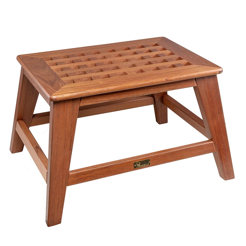 Image 1: Whitecap Step Stool - Teak