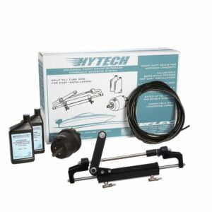 Image 1: Uflex HYTECH 1.1 Front Mount OB System up to 175HP - Includes UP20 FM Helm, 2qts of Oil, UC95-OBF Cylinder & 40' Tubing