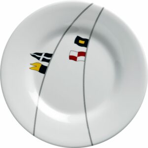 Image 1: Marine Business Melamine Round Dessert Plate - REGATA - 7" Set of 6
