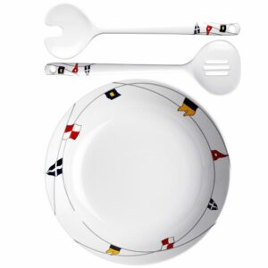Image 1: Marine Business Melamine Salad Bowl & Servers - REGATA