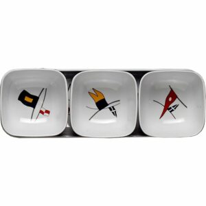 Image 1: Marine Business Melamine Snack Set - REGATA - Set of 4