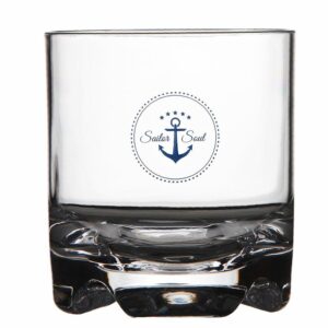 Image 1: Marine Business Stemless Water/Wine Glass - SAILOR SOUL - Set of 6