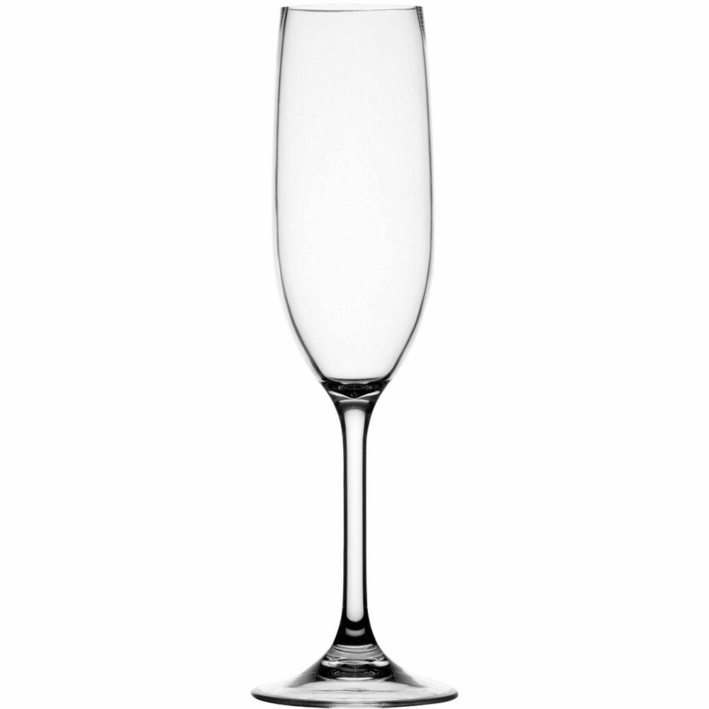 Image 1: Marine Business Non-Slip Flute Glass Party - CLEAR TRITAN™ - Set of 6