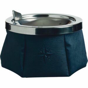 Image 1: Marine Business Windproof Ashtray w/Lid - Navy Blue