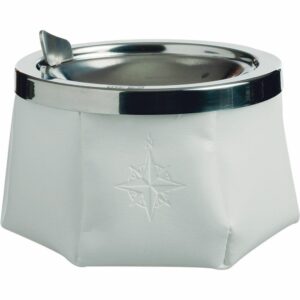 Image 1: Marine Business Windproof Ashtray w/Lid - White