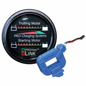 Image 1: Dual Pro Lithium Battery Gauge - Dual - Round Display