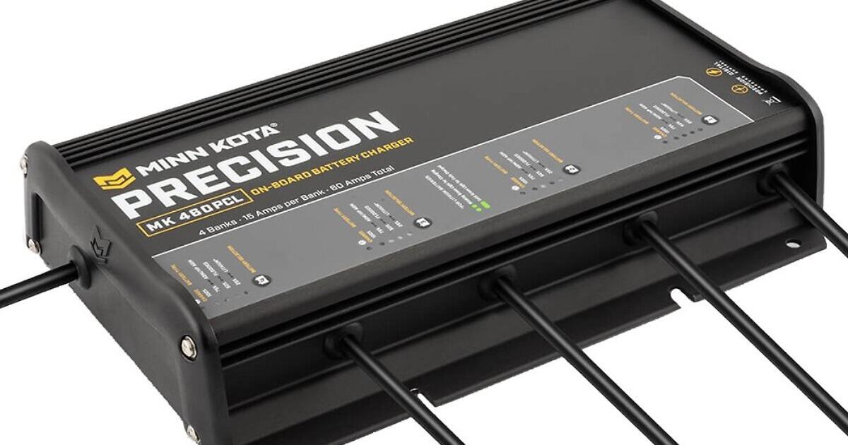 Minn Kota OnBoard Precision Charger MK460 PCL 4 Bank x 15 AMP LI