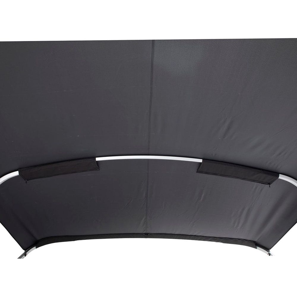 Image 4: SureShade Power Bimini - Clear Anodized Frame - Black Fabric