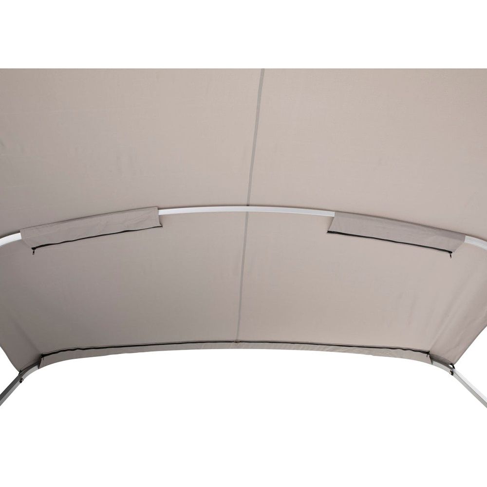 Image 4: SureShade Power Bimini - Clear Anodized Frame - Grey Fabric