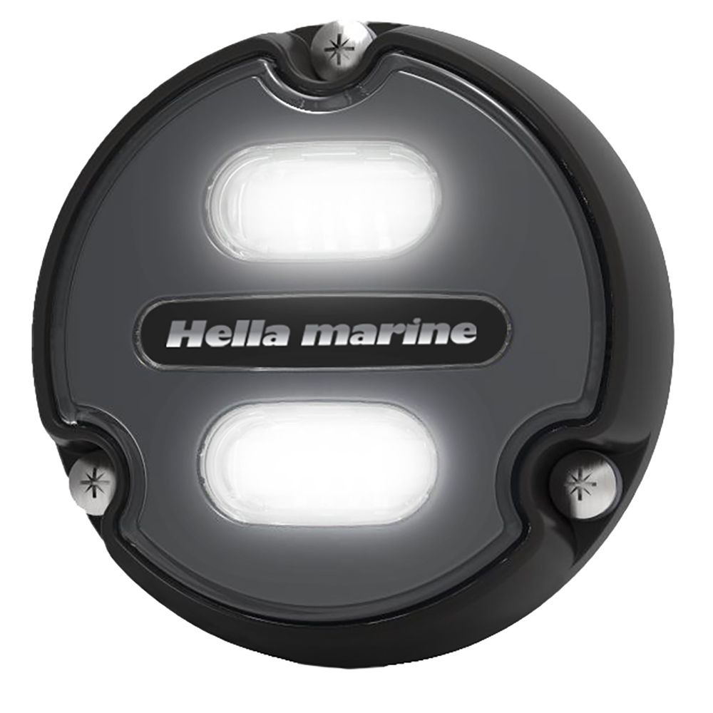 Image 4: Hella Marine Apelo A1 Blue White Underwater Light - 1800 Lumens - Black Housing - Charcoal Lens
