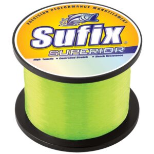 Image 1: Sufix Superior Hi-Vis Yellow Monofilament - 100lb - 2405 yds