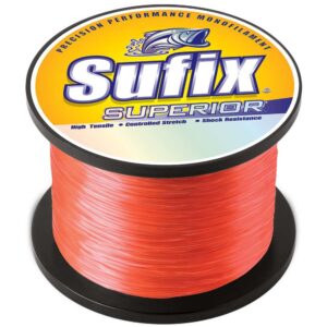Image 1: Sufix Superior Neon Fire Monofilament - 60lb - 1825 yds