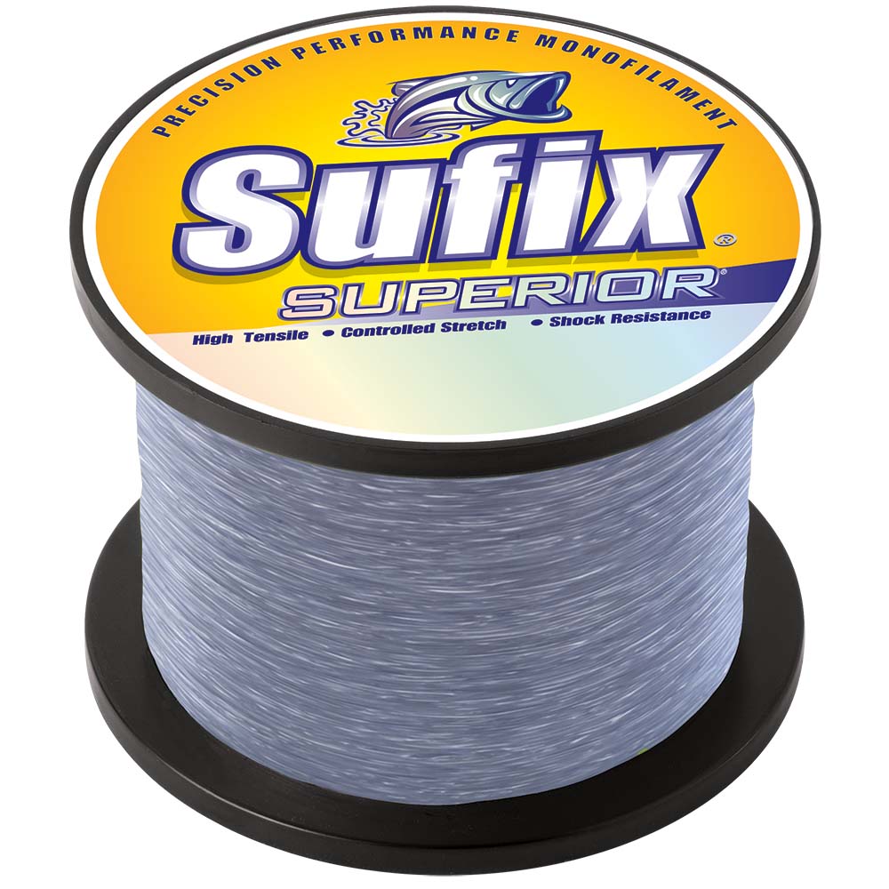 Image 1: Sufix Superior Smoke Blue Monofilament - 30lb - 450 yds