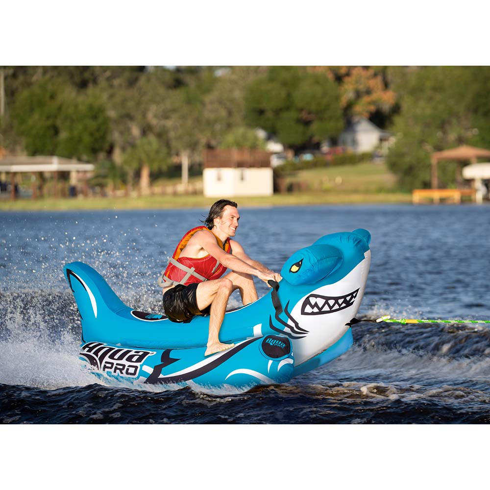Image 2: Aqua Leisure 82" Water Sport Towable "Hammerhead - The Shark" - 2-Rider