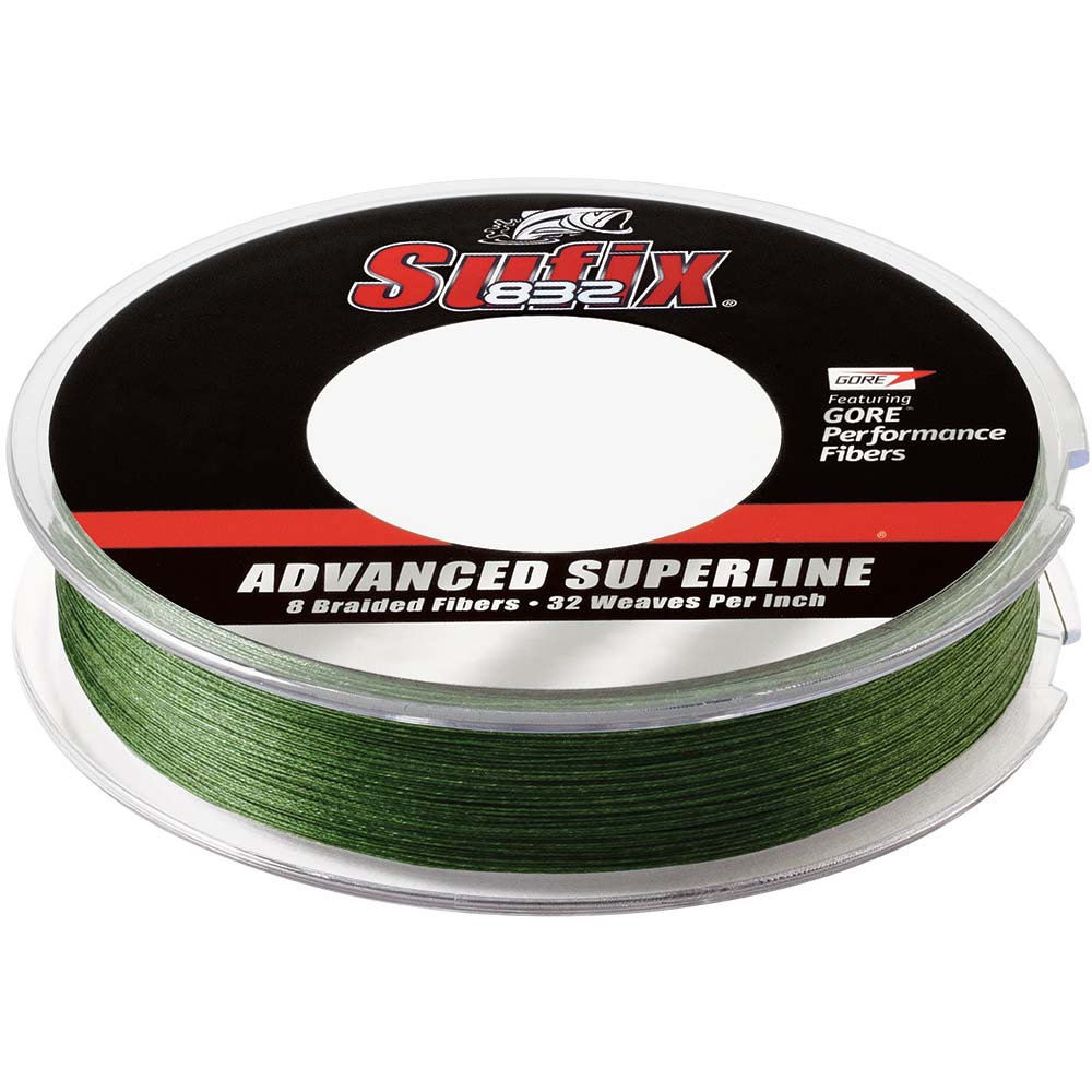 Image 1: Sufix 832® Advanced Superline® Braid - 6lb - Low-Vis Green - 300 yds
