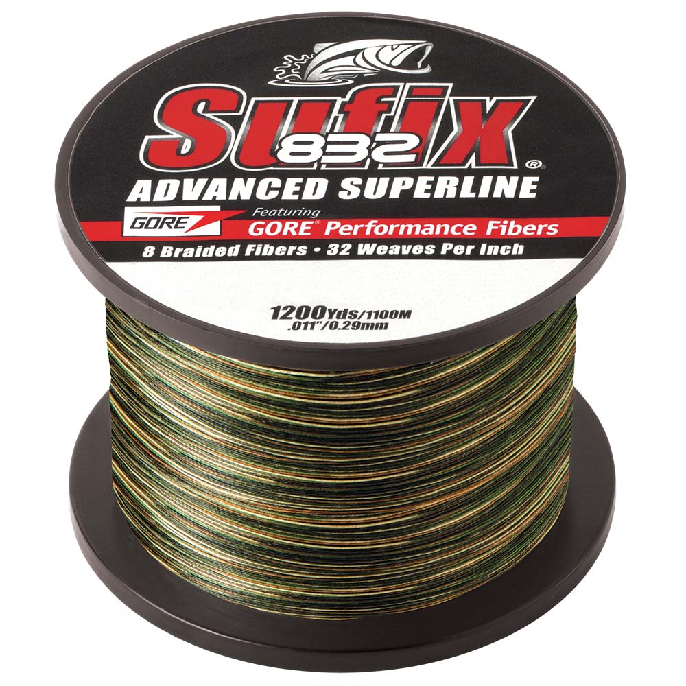 Image 1: Sufix 832® Advanced Superline® Braid - 6lb - Camo - 1200 yds