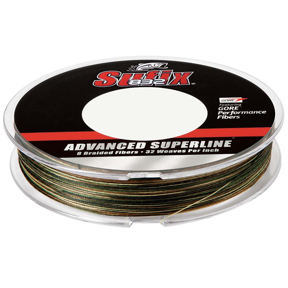 Image 1: Sufix 832® Advanced Superline® Braid - 8lb - Camo - 150 yds