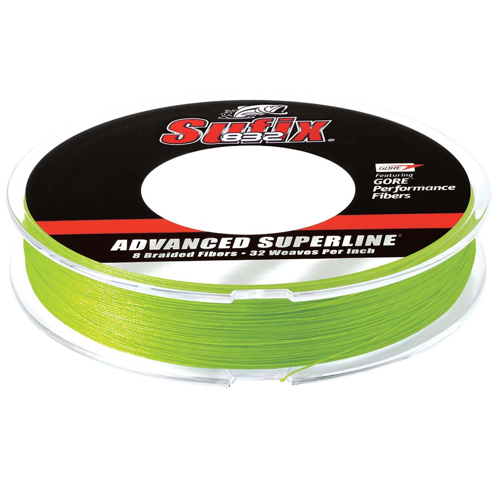 Image 1: Sufix 832® Advanced Superline® Braid - 15lb - Neon Lime - 300 yds