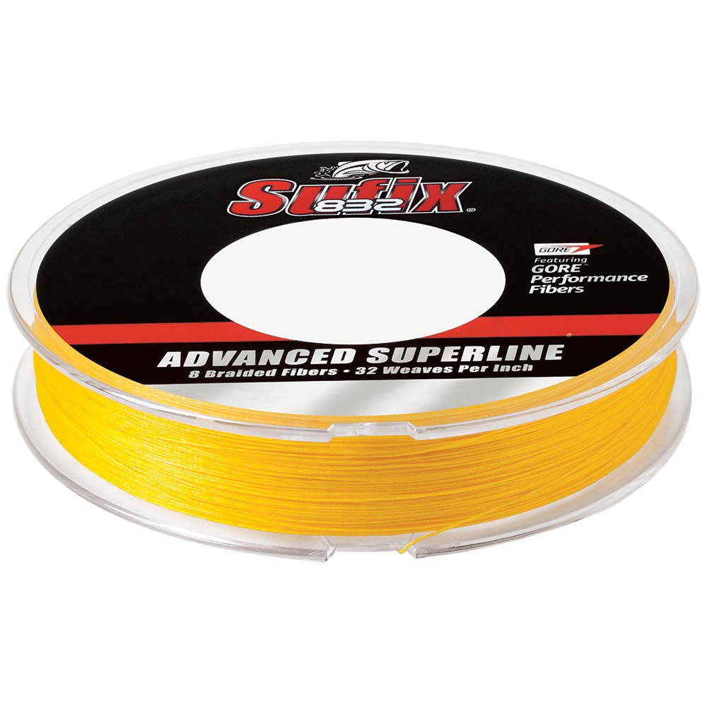 Image 1: Sufix 832® Advanced Superline® Braid - 20lb - Hi-Vis Yellow - 150 yds