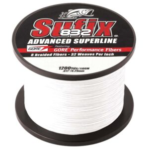 Image 1: Sufix 832® Advanced Superline® Braid - 30lb - Ghost - 1200 yds