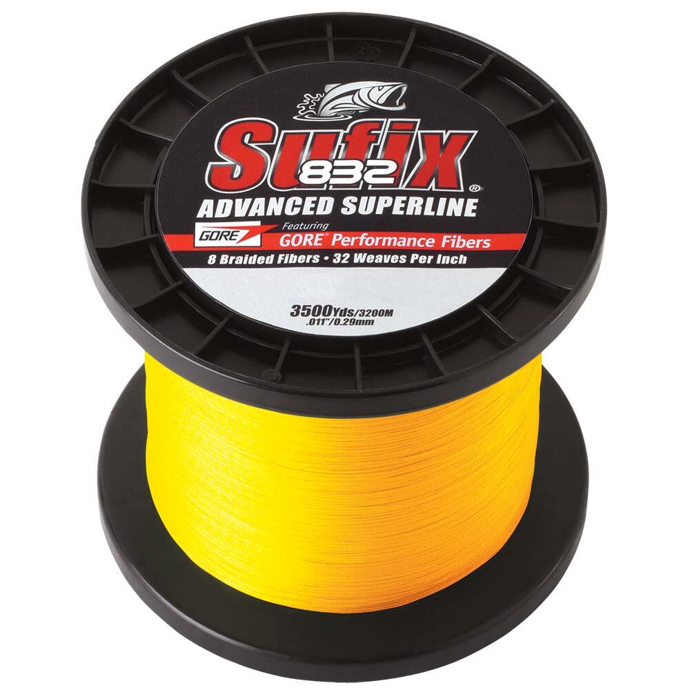Image 1: Sufix 832® Advanced Superline® Braid - 30lb - Hi-Vis Yellow - 3500 yds