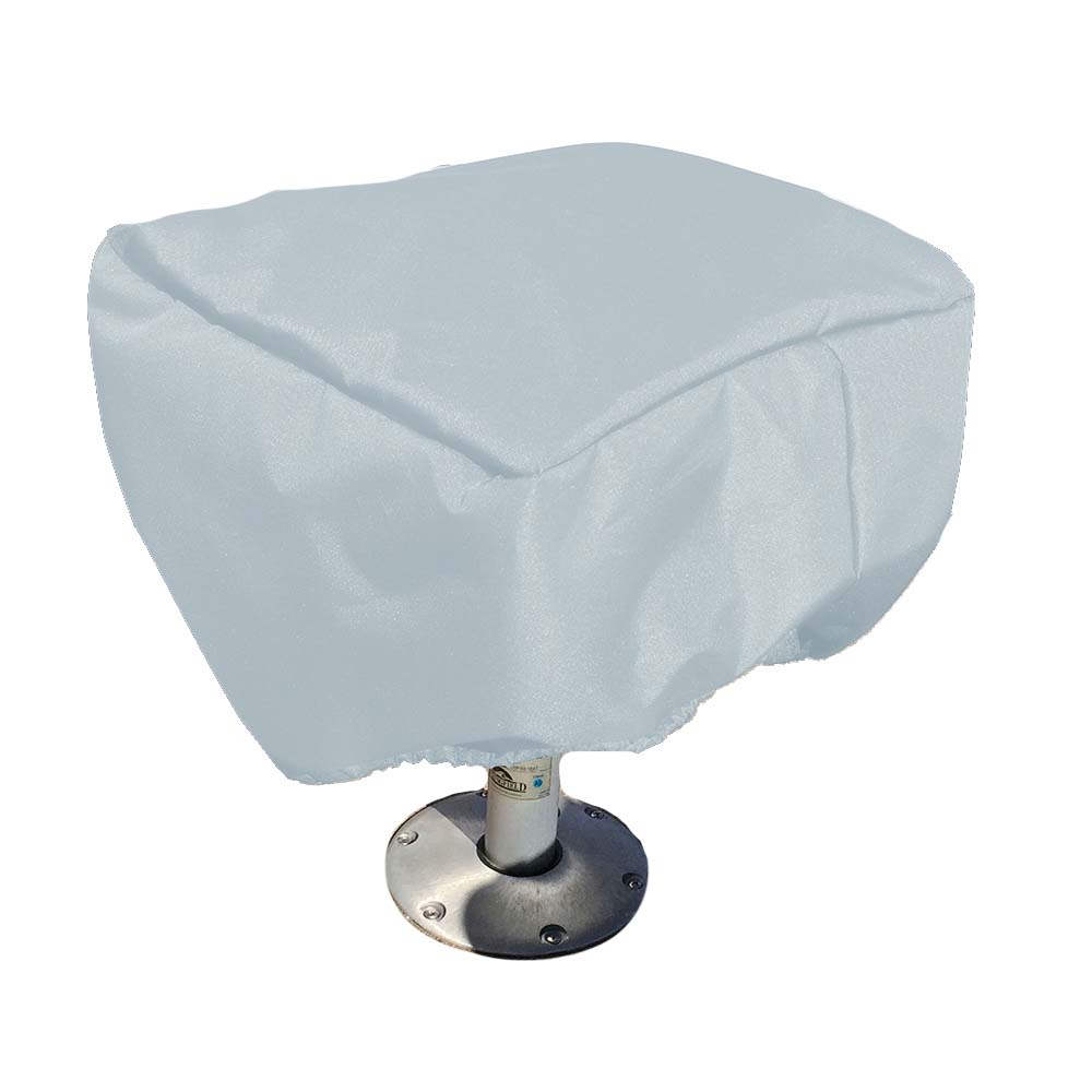 Image 1: Carver Poly-Flex II Fishing Chair Cover - Fits up to 15"H x 20"W x 20"D - Grey