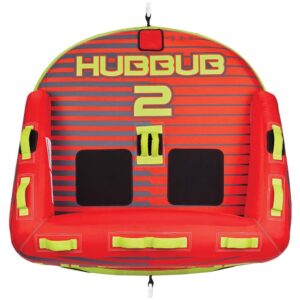 Image 1: Full Throttle Hubbub 2 Towable Tube - 2 Rider - Red