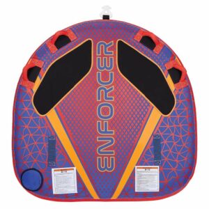 Image 1: Full Throttle Enforcer Towable Tube - 2-Rider - Red