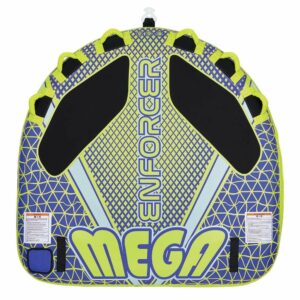 Image 1: Full Throttle Mega Enforcer Towable Tube - 3 Rider - Yellow