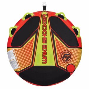 Image 1: Full Throttle Wake Shocker Towable Tube - 2 Rider - Red