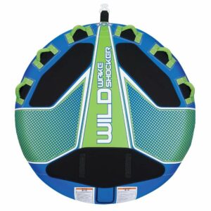 Image 1: Full Throttle Wild Wake Shocker Towable Tube - 3 Rider - Blue