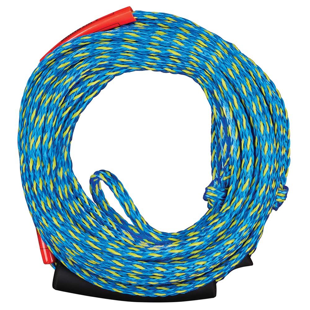 Image 1: Full Throttle 2 Rider Tow Rope - Blue/Yellow