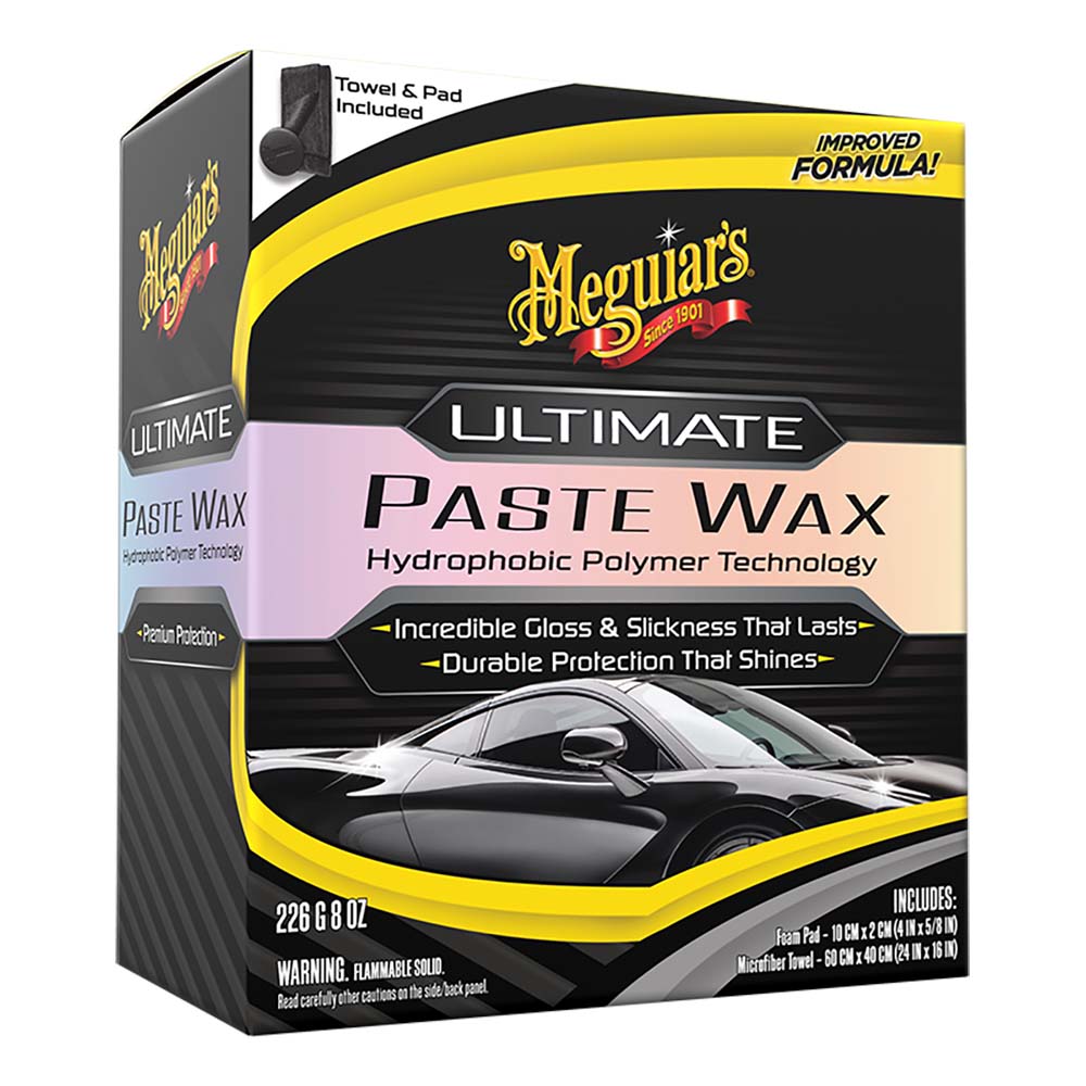 Image 1: Meguiar's Ultimate Paste Wax - Long-Lasting, Easy to Use Synthetic Wax - 8oz