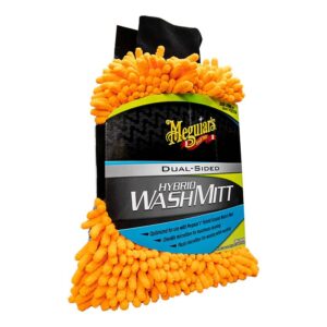 Image 1: Meguiar's Hybrid Wash Mitt - Extremely Plush Microfiber Wash Mitt f/Gently Waxing While Washing