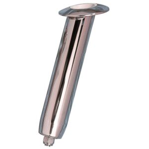 Image 1: Rupp Large Stainless Steel Bolt-less Swivel Rod Holder - 0°