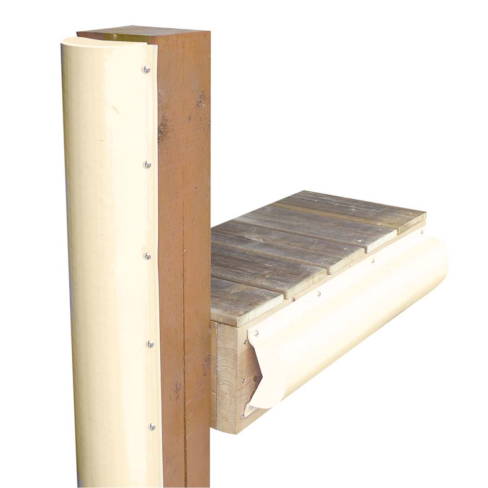 Image 1: Dock Edge Piling Bumper - One End Capped - 6' - Beige