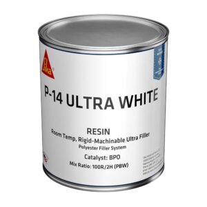 Image 1: Sika SikaBiresin® AP014 Polyester Fairing Compound White Base Quart Can BPO Hardener Required