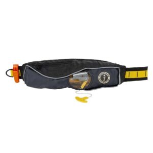 Image 1: Mustang Fluid 2.0 Inflatable Belt Pack - Black/Grey - Manual