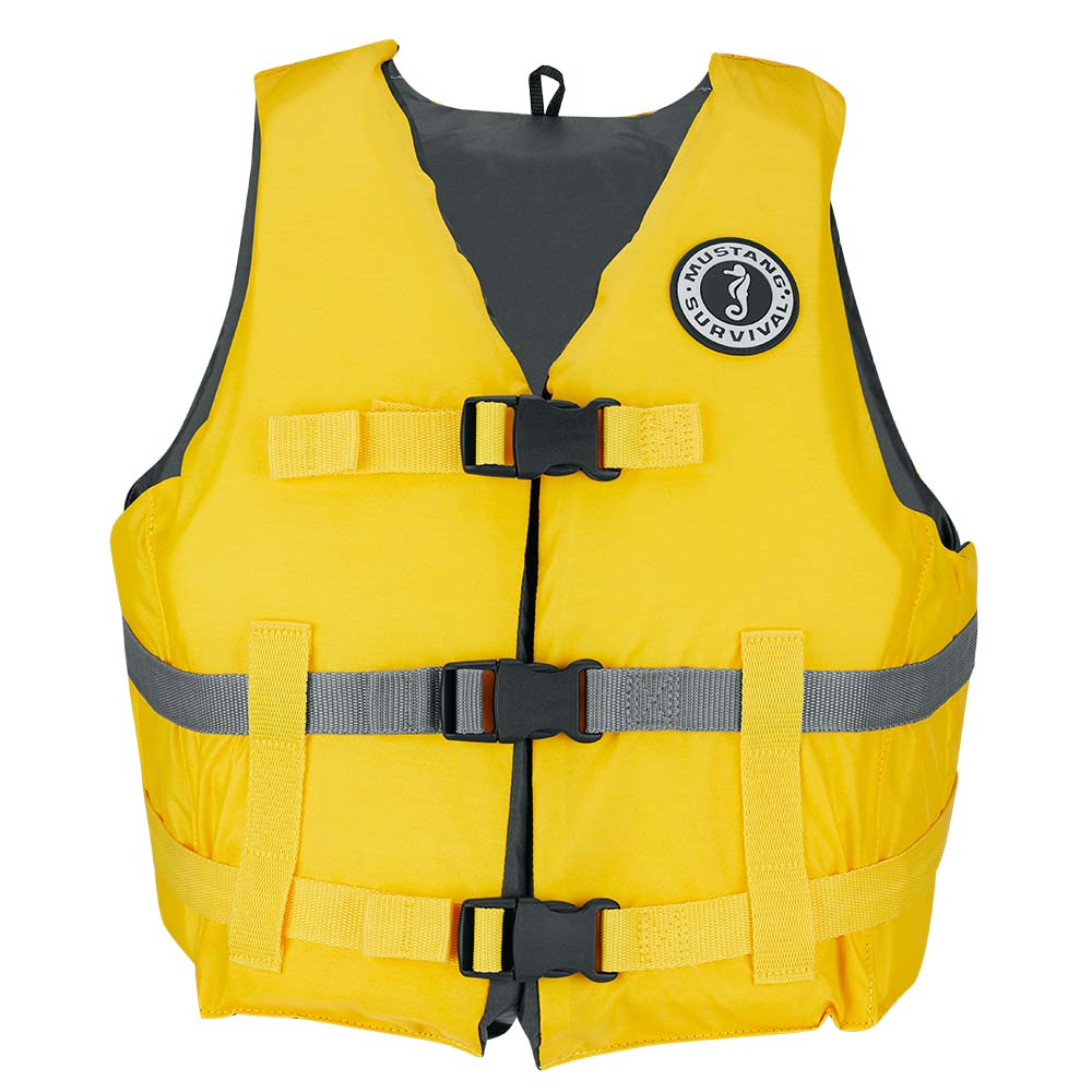 Image 2: Mustang Livery Foam Vest - Yellow - XS/Small