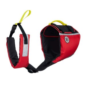 Image 1: Mustang Underdog Foam Flotation PFD - Red/Black - X-Small