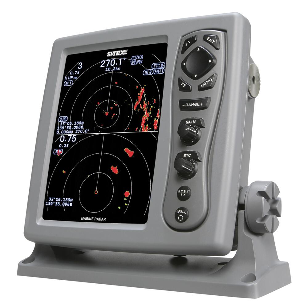 Image 1: SI-TEX 8.5" Color LCD Radar w/4kW Output 1/16-48NM Range - 3.5' Open Array Antenna