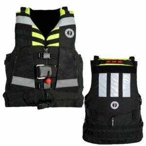 Image 1: Mustang Swift Water Rescue Vest - Fluorescent Yellow/Green/Black - Universal