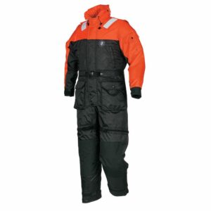 Image 1: Mustang Deluxe Anti-Exposure Coverall & Work Suit - Orange/Black - XXL