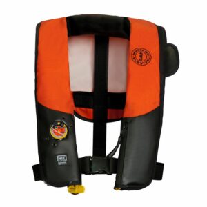 Image 1: Mustang HIT Inflatable PFD f/Law Enforcement - Orange/Black - Automatic/Manual