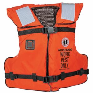 Image 1: Mustang Type III/V Work Vest - Orange - Adult Universal