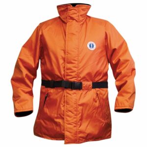 Image 1: Mustang Classic Flotation Coat - Orange - Medium