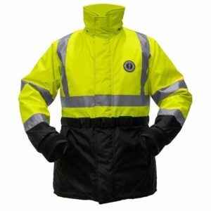 Image 1: Mustang Classic Flotation Coat - Fluorescent Yellow/Green/Black - XXXL