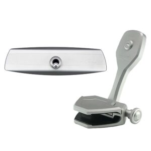 Image 1: PTM Watersports Mirror/Bracket Kit w/VR-140 Elite Mirror & ZXR-300 (Silver)
