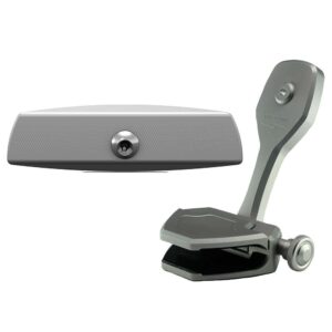 Image 1: PTM Watersports Mirror/Bracket Kit w/VR-140 Elite Mirror & ZXR-300 (Titanium Grey)